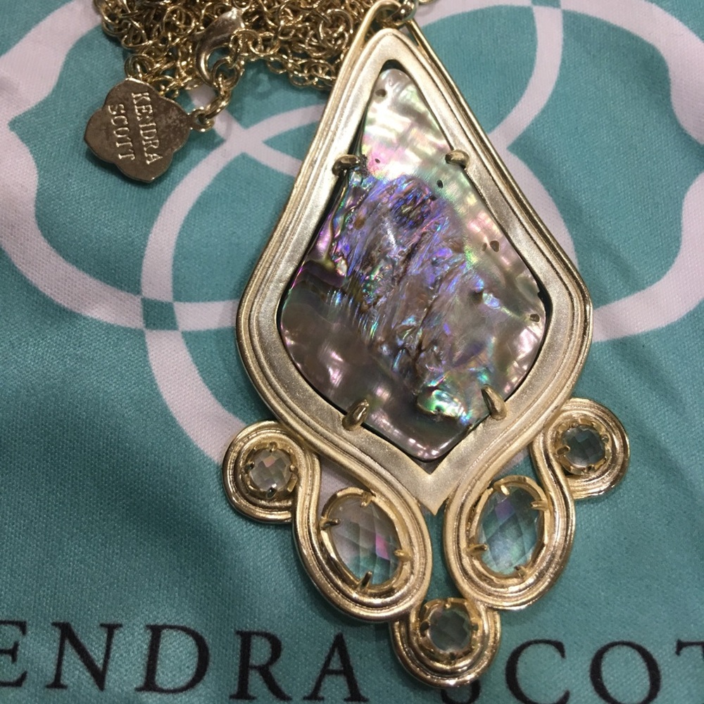 Kendra Scott long gold necklace